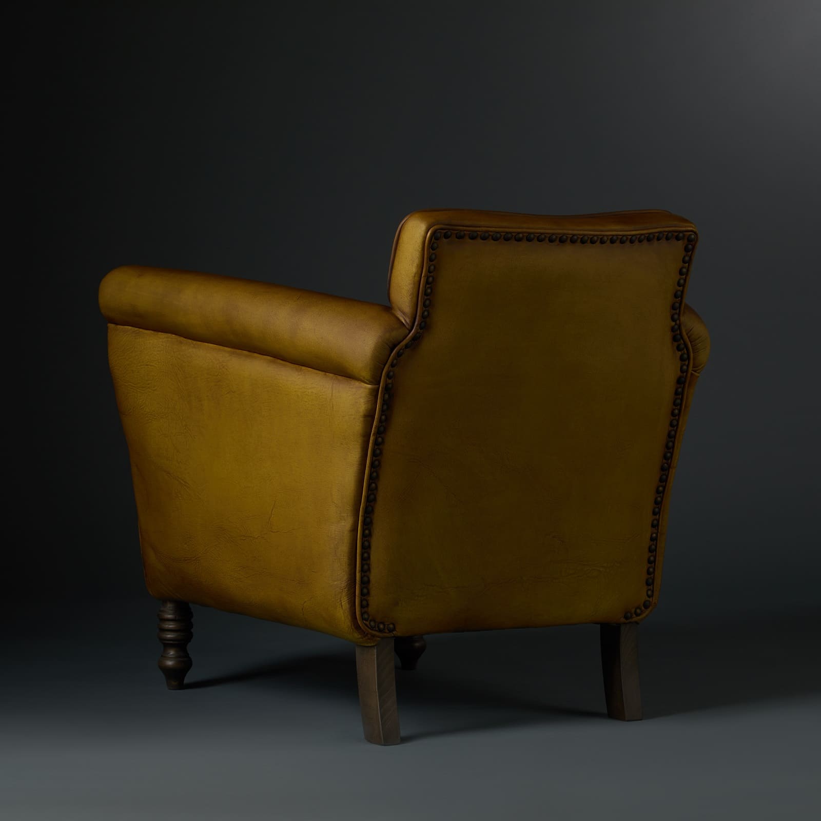 Club Chair Lisa leather, Lime matt