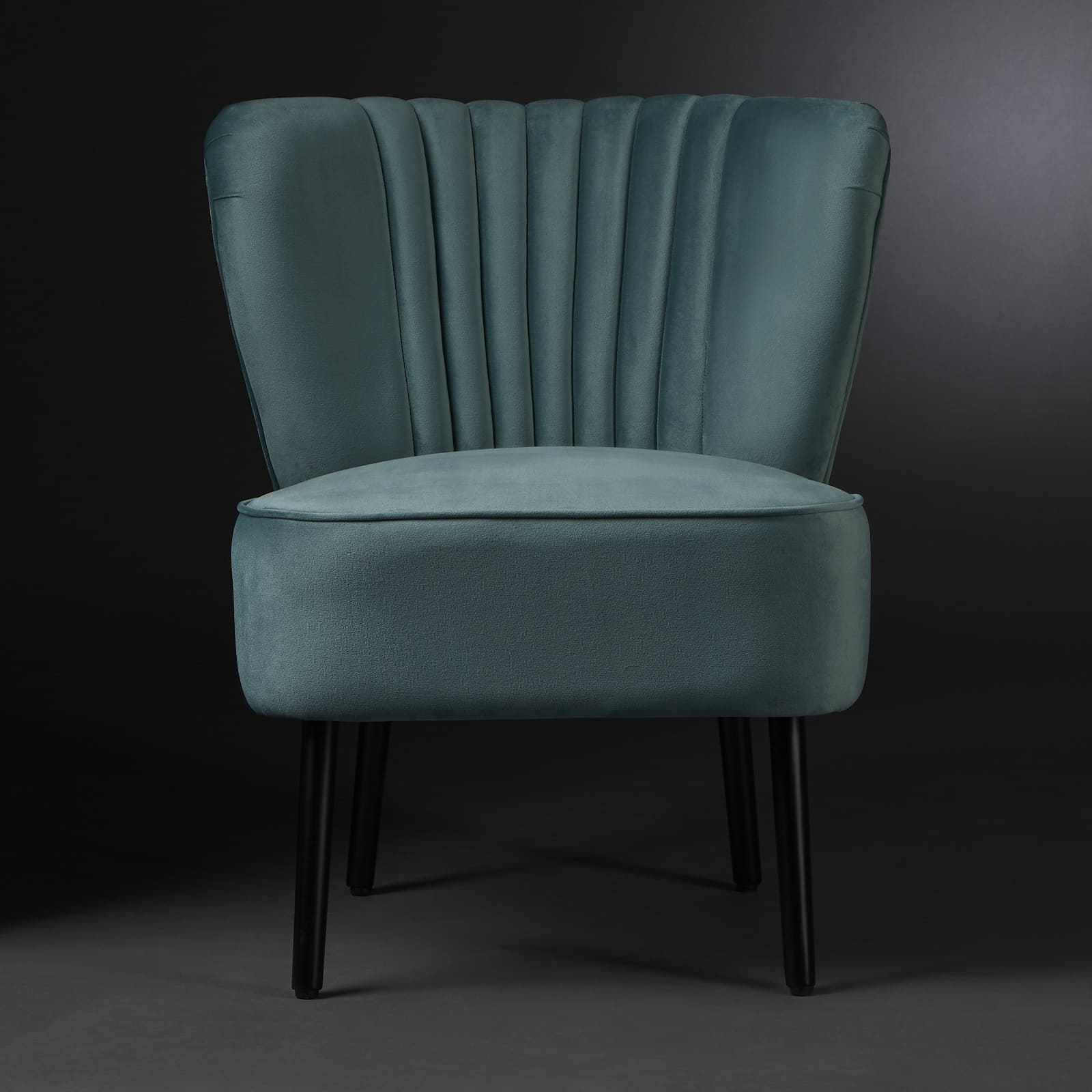 Chair Retro Celadon Samt