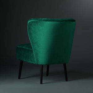 Chair Retro Emeraldgreen Samt