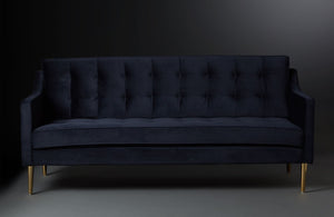 Sofa Charlston Samt Midnight Blue