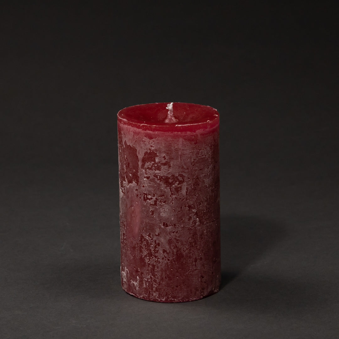 Cylinder Candle Ø 8,6xH15cm cherry
