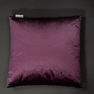 Cushion Flower Velvet Purple 45x45cm
