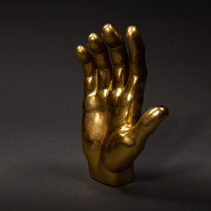Deko Objekt Hand Gold H35cm